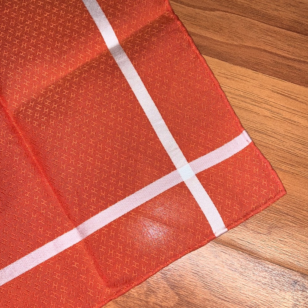 Authentic Hermès Cotton Scarf - Picture 5 of 10